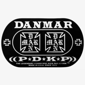 Danmar 210DK-C Power Double Kick Pad (Iron Cross)