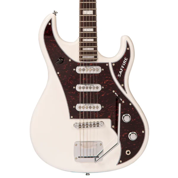 Rapier SAP6VW Saffire 6 Electric Guitar - Vintage White - Image 7